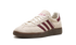 Adidas Handball Spezial WMNS in Off White Collegiate Burgundy with gum sole, available at ASEY SHOP Morocco.