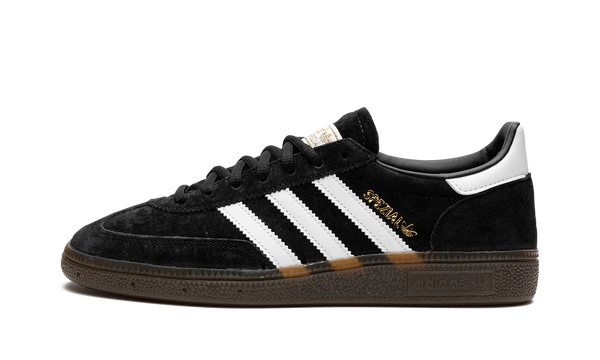 Adidas Handball Spezial in black with gum sole, available at ASEY SHOP Morocco.