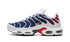 Nike Air Max Plus PSG edition sneaker in navy, red, and white, available at ASEY SHOP Morocco.