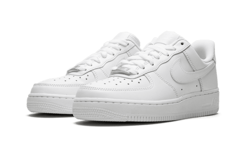 Nike Air Force 1 Low '07 Triple White sneakers with all-white leather design, available at ASEY SHOP Morocco