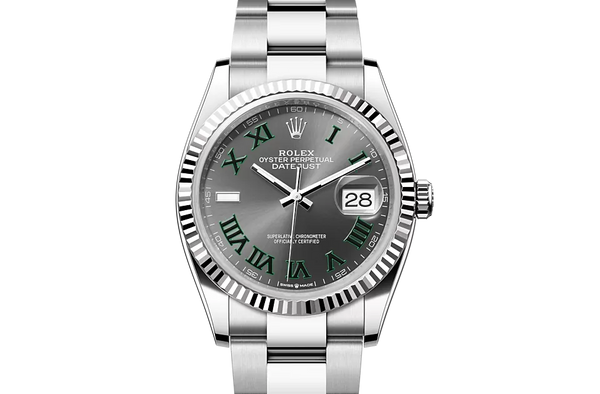 ROLEX DATEJUST OYSTER, 36 MM, OYSTERSTEEL AND WHITE GOLD