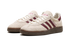 Adidas Handball Spezial WMNS in Off White Collegiate Burgundy with gum sole, available at ASEY SHOP Morocco.
