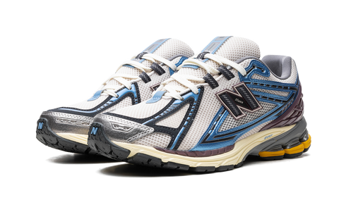 Top-down image of New Balance 1906R in Blue – mesh and laces