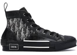 Dior B23 High Top Canvas Oblique Black