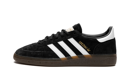 Adidas Handball Spezial in black with gum sole, available at ASEY SHOP Morocco.