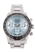 Charger l&#39;image dans la galerie, Rolex Cosmograph Daytona Ice Blue 8 Baguette Diamond Platinum Mens Watch 116506

