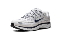 Charger l&#39;image dans la galerie, Nike P-6000 Obsidian Summit White sneaker with navy and white mesh-leather layers, available at ASEY SHOP Morocco.
