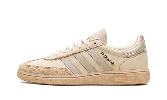 Adidas Handball Spezial WMNS in Cream White Beige with suede upper, available at ASEY SHOP Morocco