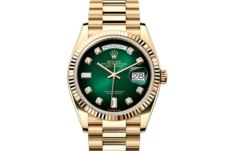 ROLEX DAY-DATE OYSTER, 36 MM, YELLOW GOLD